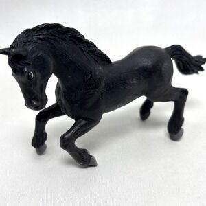 Schleich 1997 Friesian Black Stallion Horse Figure Retired Western Cowboy‎ 90s